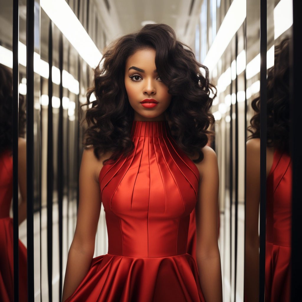 Magnetic Pull: A Woman's Stylish Exploration Of Attraction And Connection