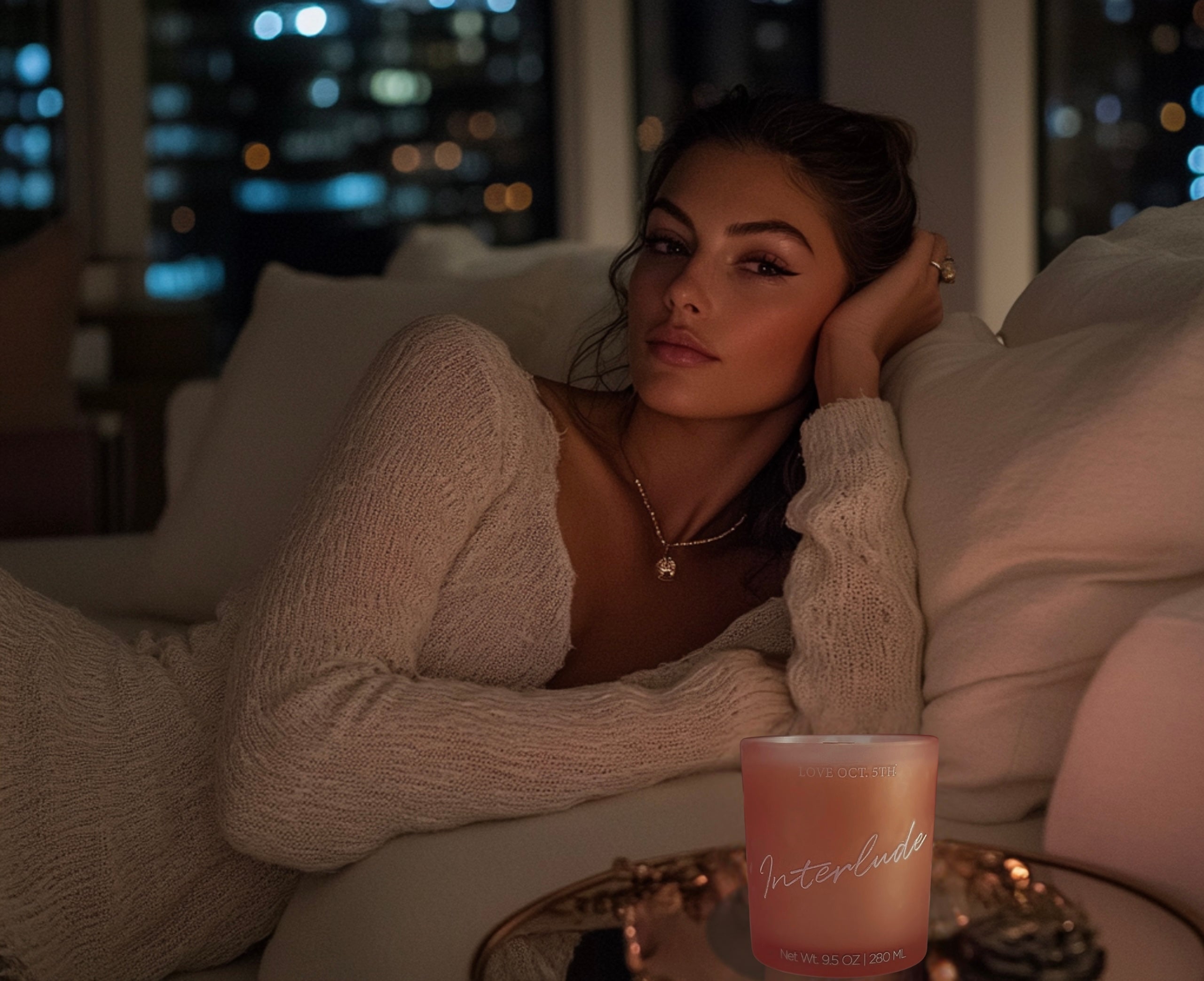 Interlude Scented Love Candle By Love Oct. 5th For Relaxation, Calmness & Romance