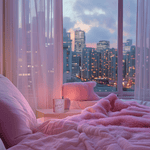 Pink Female Luxury Bedroom With Best Kept Secret Candle Interior Design & Decor