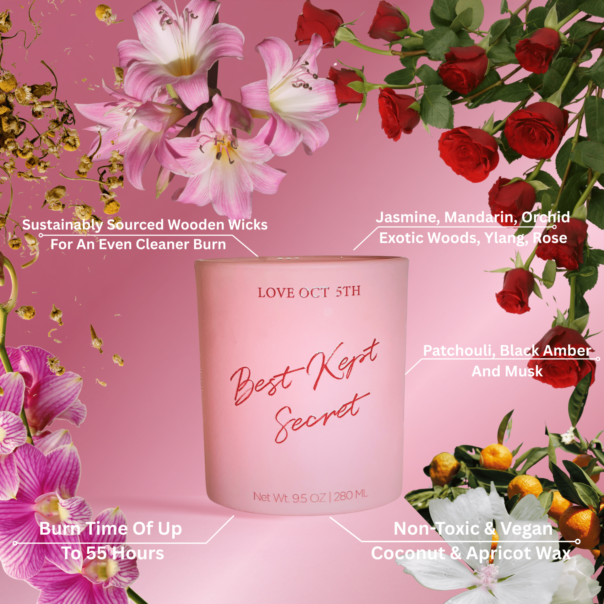 Best Kept Secret Candle Notes With Graph Vegan