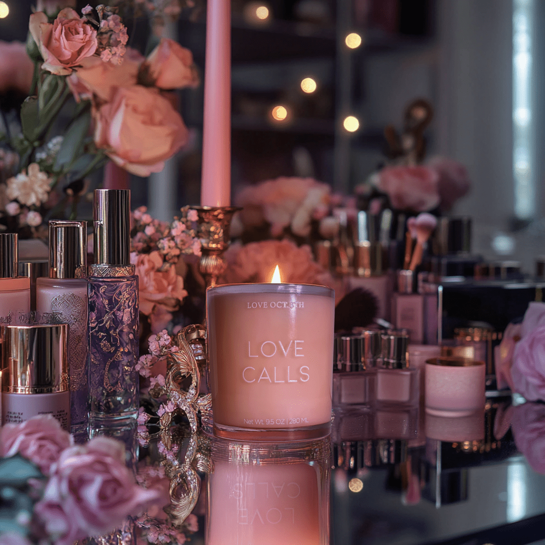 Love Calls Scented Luxury Candle By Love Oct. 5th For Self-Care & Home Decor