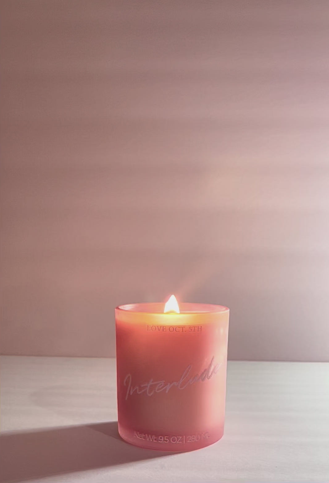 Interlude Scented Candle By Love Oct. 5th For Home Decor and Spa Settings And Decor