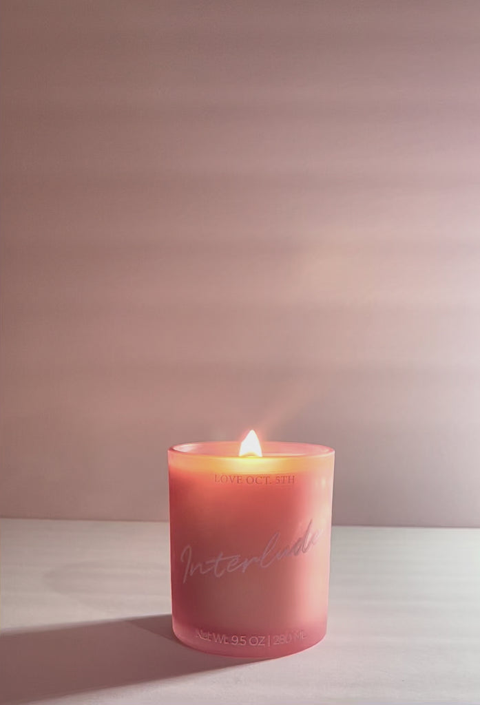 Interlude Scented Candle By Love Oct. 5th For Home Decor and Spa Settings And Decor